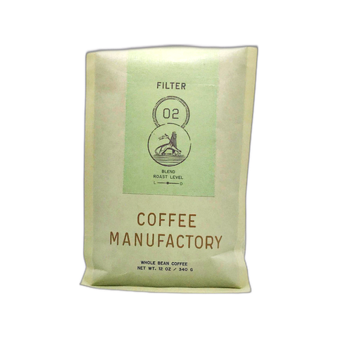 Coffee Manufactory 02: Filter Coffee Beans, bag of whole bean coffee at Primal Wine
