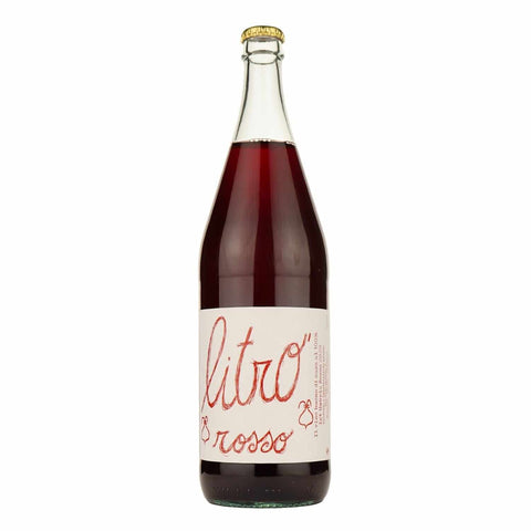 Conestabile della Staffa Litro Rosso 2020, a natural red wine from Umbria, Italy, in a 1-liter bottle