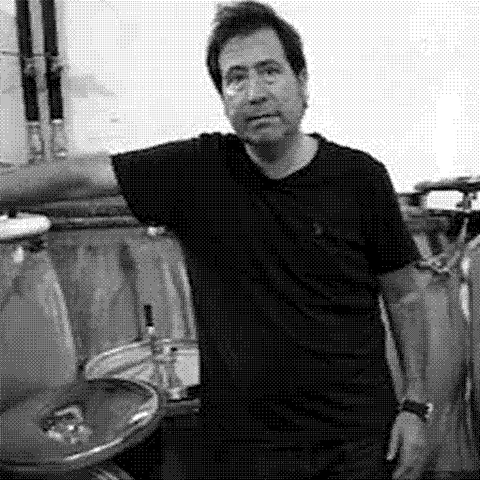 Joan Franquet, natural wine producer of Costador, in his cellar in Conca de Barbera, Catalonia, Spain