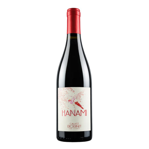 Bottle shot of Hanami Cabernet Franc, produced by Domaine Bobinet, buy classic and natural wine online on Primal Wine, the best wine shop in the United States – primalwine.com