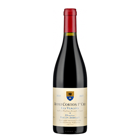 Domaine Follin-Arbelet Aloxe-Corton 1er Cru Les Vercots 2023, natural wine bottle at Primal Wine