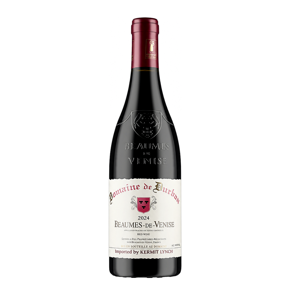 Domaine de Durban Beaumes-de-Venise 2024 – natural red wine bottle, France | Primal Wine
