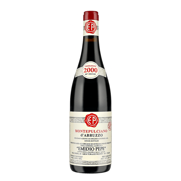 Emidio Pepe Montepulciano d'Abruzzo Vecchie Vigne 2000, natural wine bottle at Primal Wine