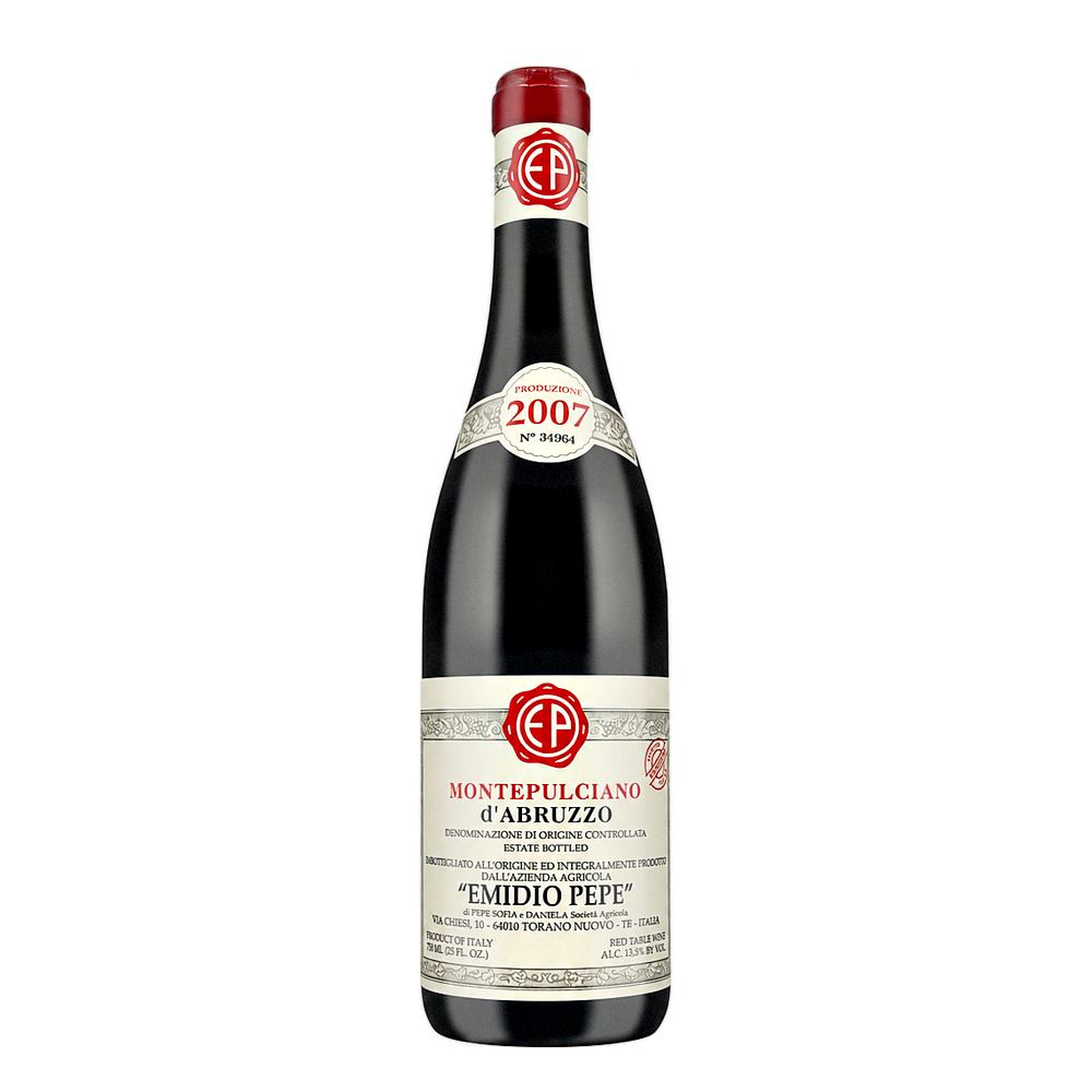 Emidio Pepe Montepulciano d'Abruzzo Vecchie Vigne 2007, natural wine bottle at Primal Wine
