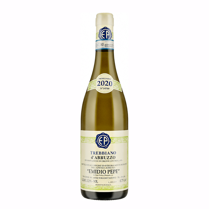 Emidio Pepe Trebbiano d'Abruzzo Vecchie Vigne 2020, natural wine bottle at Primal Wine
