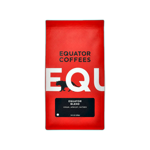 Equator Coffees Equator Blend Coffee Beans, bag of whole bean coffee at Primal Wine