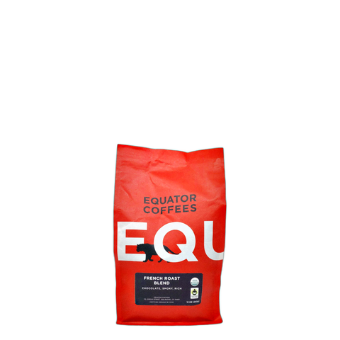 Equator Coffees French Roast Blend Coffee Beans, bag of whole bean coffee at Primal Wine