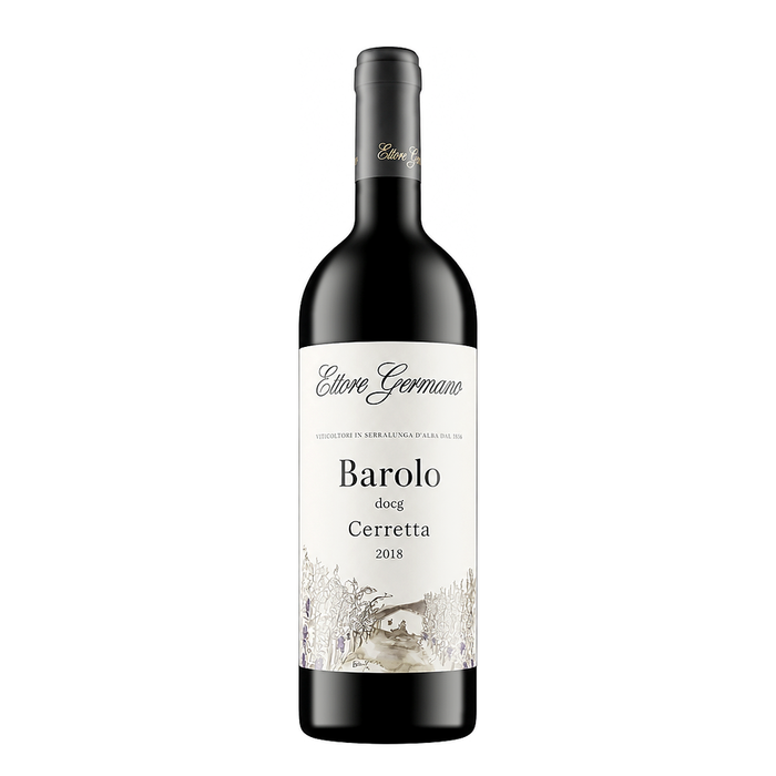Ettore Germano Barolo Cerretta 2018, natural red wine bottle at Primal Wine
