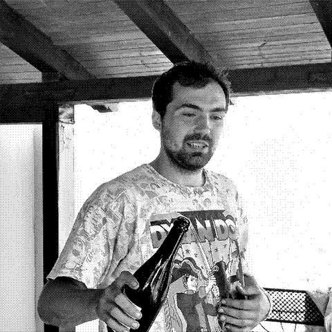 Alberto Buratti, natural wine producer of Paolo Fasolo (FaeDesfa), in the Euganean Hills of Veneto, Italy