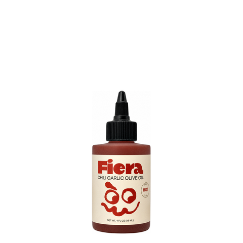 Fiera Flavors Hot Chili Oil, 5 oz bottle of chilli oil at Primal Wine