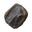 Close-up of a dark stone with a smooth, glossy surface, showcasing its natural texture and intricate patterns.