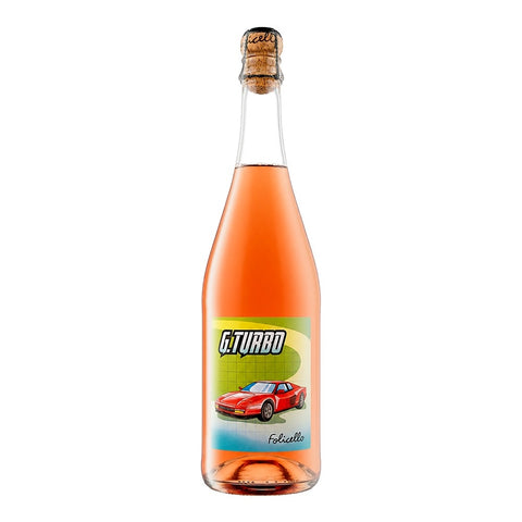 Folicello G. Turbo Lambrusco Rosato NV, a biodynamic Lambrusco rosé from Emilia-Romagna, Italy, with a light body