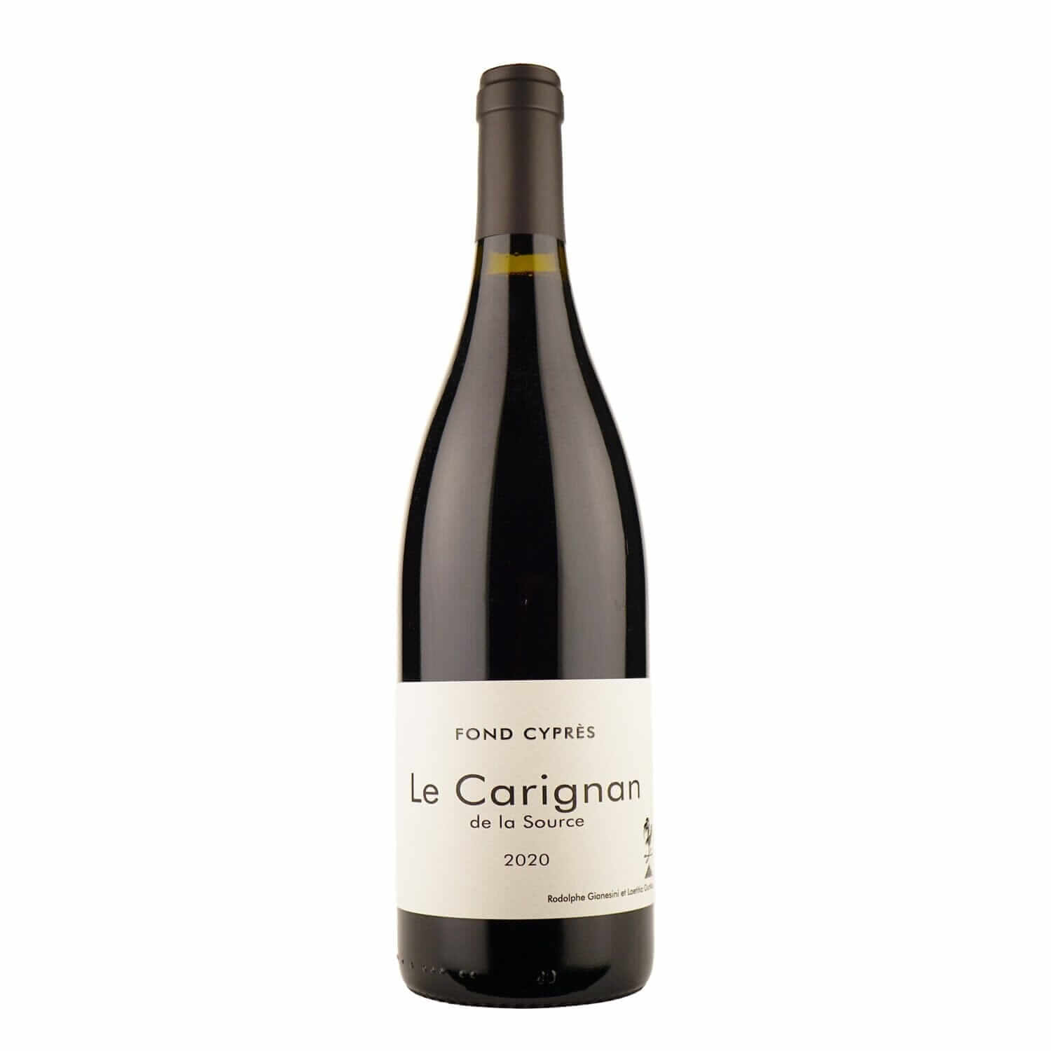 Fond Cyprès Le Carignan 2020, a natural red wine from France, made from Carignan grapes by Fond Cyprès
