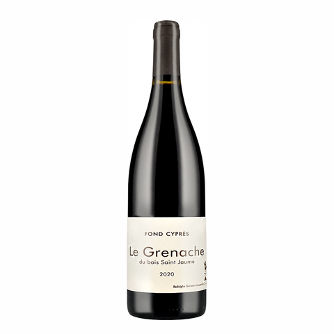 Fond Cyprès Le Grenache 2020, natural red wine bottle at Primal Wine