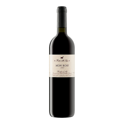 Forteto della Luja Mon Ross Barbera d'Asti 2023, a medium-bodied organic red wine from Piedmont, Italy, made from Barbera grapes