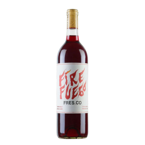 Bottle shot of Fres.co Fire Fuego Chillable Primitivo Wine, produced by Fres.co, buy classic and natural wine online on Primal Wine, the best wine shop in the United States – primalwine.com
