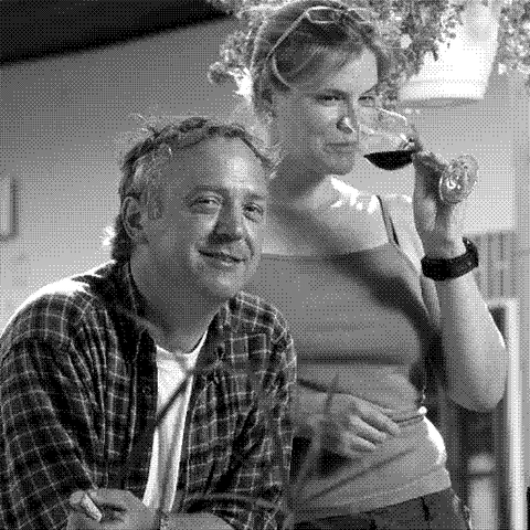 Josef and Pia Wurzinger, natural wine producers behind Früg, at their winery in Tadten, Burgenland, Austria