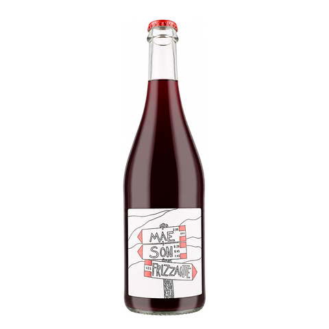 Mae Son Rosso Frizzante 2022, natural sparkling wine bottle at Primal Wine