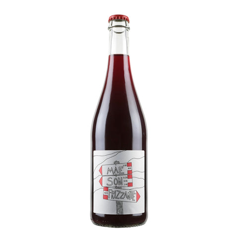 Bottle shot of Mae Son Rosso Frizzante 2022, produced by Furlani, buy classic and natural wine online on Primal Wine, the best wine shop in the United States – primalwine.com