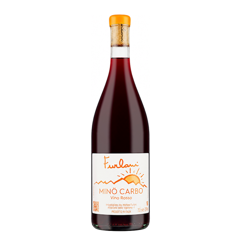 Mino Carbo Vino Rosso 2021, natural red wine bottle at Primal Wine