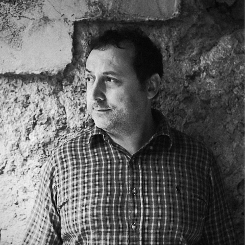 Giuseppe Russo of Girolamo Russo, natural wine producer in Passopisciaro on Mount Etna in Sicily, Italy