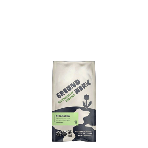 Groundwork Coffee Nicaragua Medium Roast Coffee Beans, bag of whole bean coffee at Primal Wine