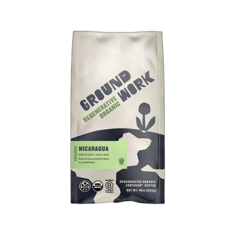Groundwork Coffee Nicaragua Medium Roast Coffee Beans, bag of whole bean coffee at Primal Wine