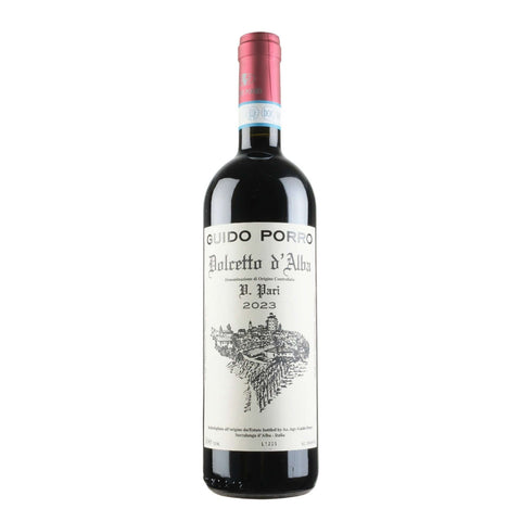Bottle shot of Guido Porro Dolcetto d'Alba, produced by Guido Porro buy classic and natural wine online on Primal Wine, the best wine shop in the United States – primalwine.com