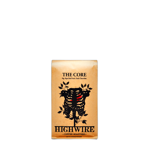 Highwire Coffee Roasters The Core Espresso Coffee Beans, bag of whole bean coffee at Primal Wine