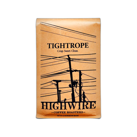 Highwire Coffee Roasters Tightrope House Blend Coffee Beans, bag of whole bean coffee at Primal Wine