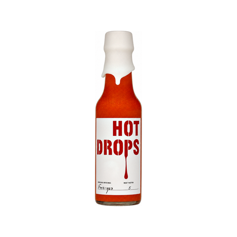 Hot Drops Fres-Yes Hot Sauce, 10 oz bottle of hot sauce at Primal Wine