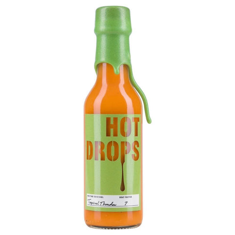 Hot Drops Tropical Thunder Hot Sauce, 10 oz