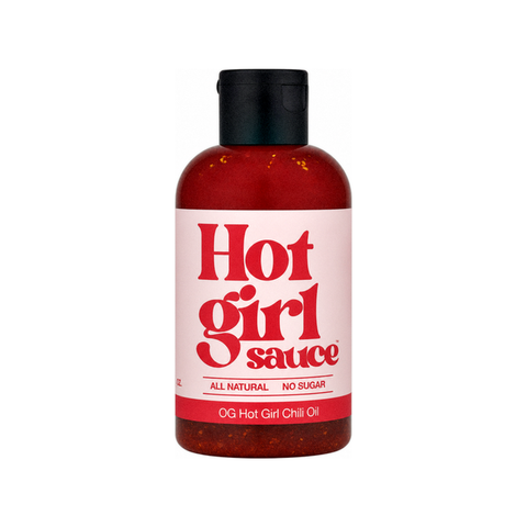 Hot Girl Sauce OG Squeezable Chili Oil, 6 oz bottle of chilli oil at Primal Wine