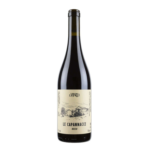 Bottle shot of Le Capannacce Rosso, produced by Il Vinco, buy classic and natural wine online on Primal Wine, the best wine shop in the United States – primalwine.com