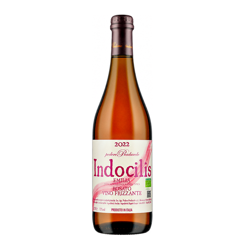Podere Pradarolo Indocilis Rosato Frizzante 2023, natural wine bottle at Primal Wine