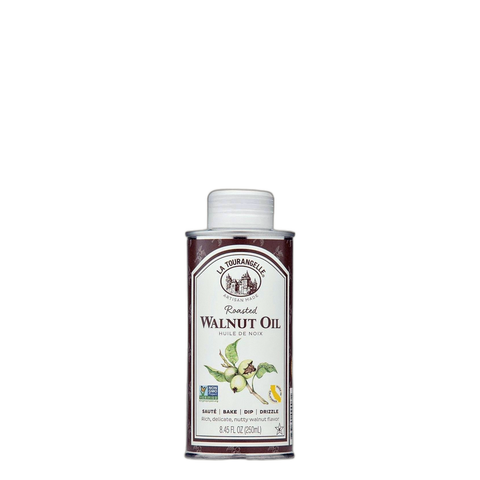 La Tourangelle Roasted Walnut Oil, 250 ml tin of roasted walnut oil at Primal Wine