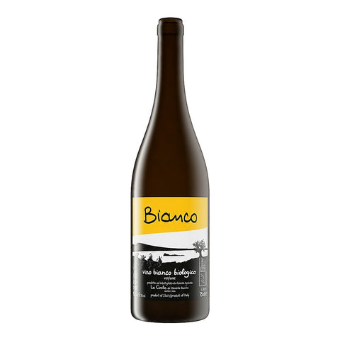 Le Coste Bianco Orange 2022, an organic orange wine from Lazio, Italy, blends Procanico, Malvasia, and other native grapes