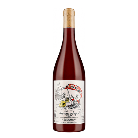 Le Coste SOS Lago Rosso Red Wine 2024, natural wine bottle at Primal Wine