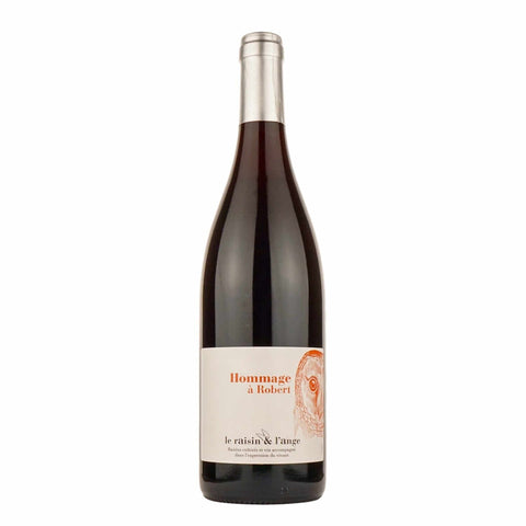Le Raisin & l'Ange Hommage a Robert 2022, a medium-bodied red wine from Ardèche, France