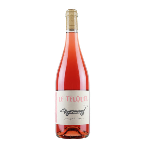 Bottle shot of Le Telquel Gamay Rose 2022, produced by Pierre-Olivier Bonhomme, buy classic and natural wine online on Primal Wine, the best wine shop in the United States – primalwine.com