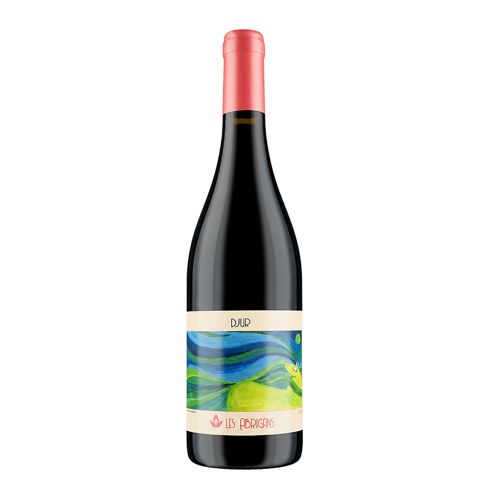 Les Abrigans Djur Red Blend 2022 – natural red wine bottle, France | Primal Wine