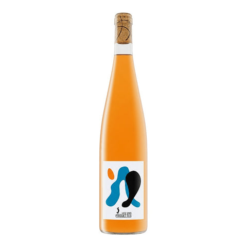 Les Vins Pirouettes Eros de David 2023 is an organic orange wine from Alsace, France, featuring Riesling, Gewürztraminer, and Muscat