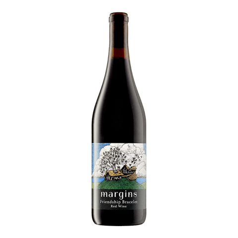 Margins Friendship Bracelet Red 2024, natural wine bottle at Primal Wine