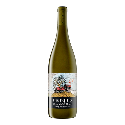 Margins Neutral Oak Hotel White Wine 2024, natural wine bottle at Primal Wine