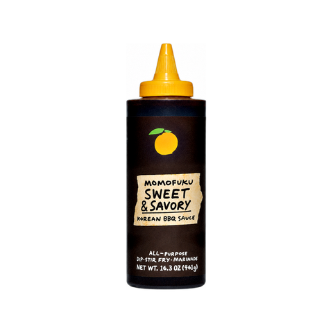 Momofuku Sweet & Savory Korean BBQ Sauce, 16.3 oz squeeze bottle of barbecue sauce at Primal Wine