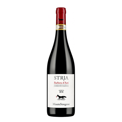 MonteStregone Strja Barbera d'Asti 2018 natural wine bottle