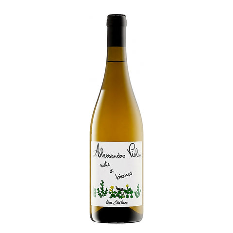 Alessandro Viola Note di Bianco 2024, a Grillo white wine from Sicilia IGT, Sicily, Italy, showcasing organic farming