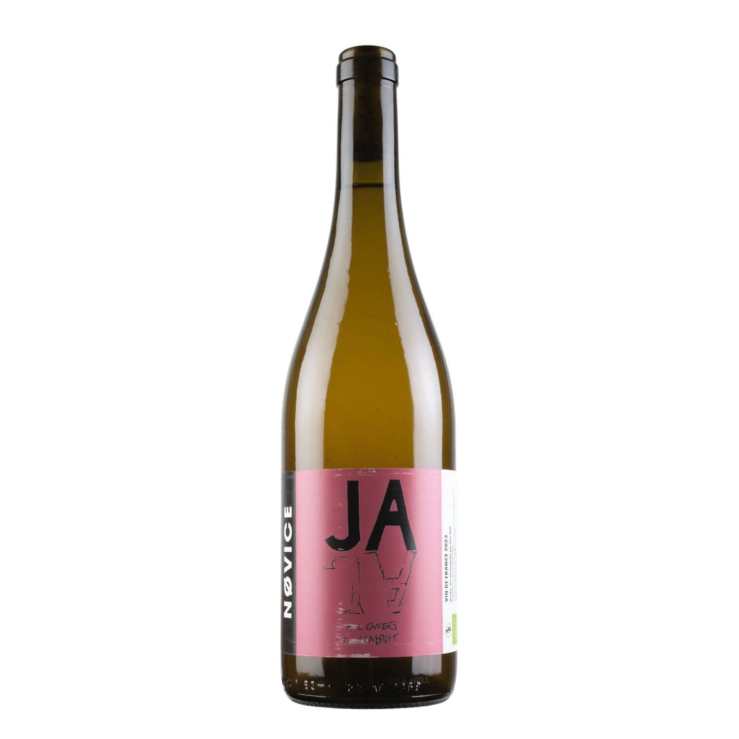 Bottle shot of Domaine Novice JaJa, a natural wine from Jura, France - primalwine.com