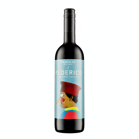 Pandolfa Federico Sangiovese 2019 natural wine bottle