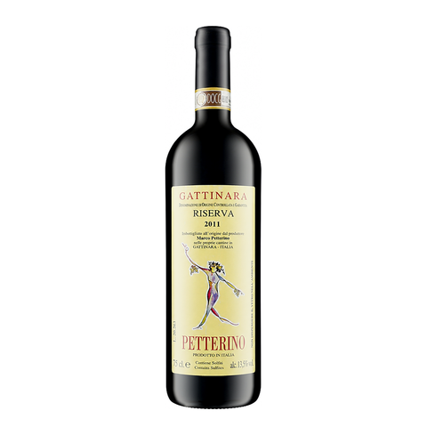Petterino Gattinara Riserva DOCG 2011 – natural red wine bottle, Italy | Primal Wine
